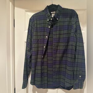 GAP men’s Green and Blue Checkered flannel